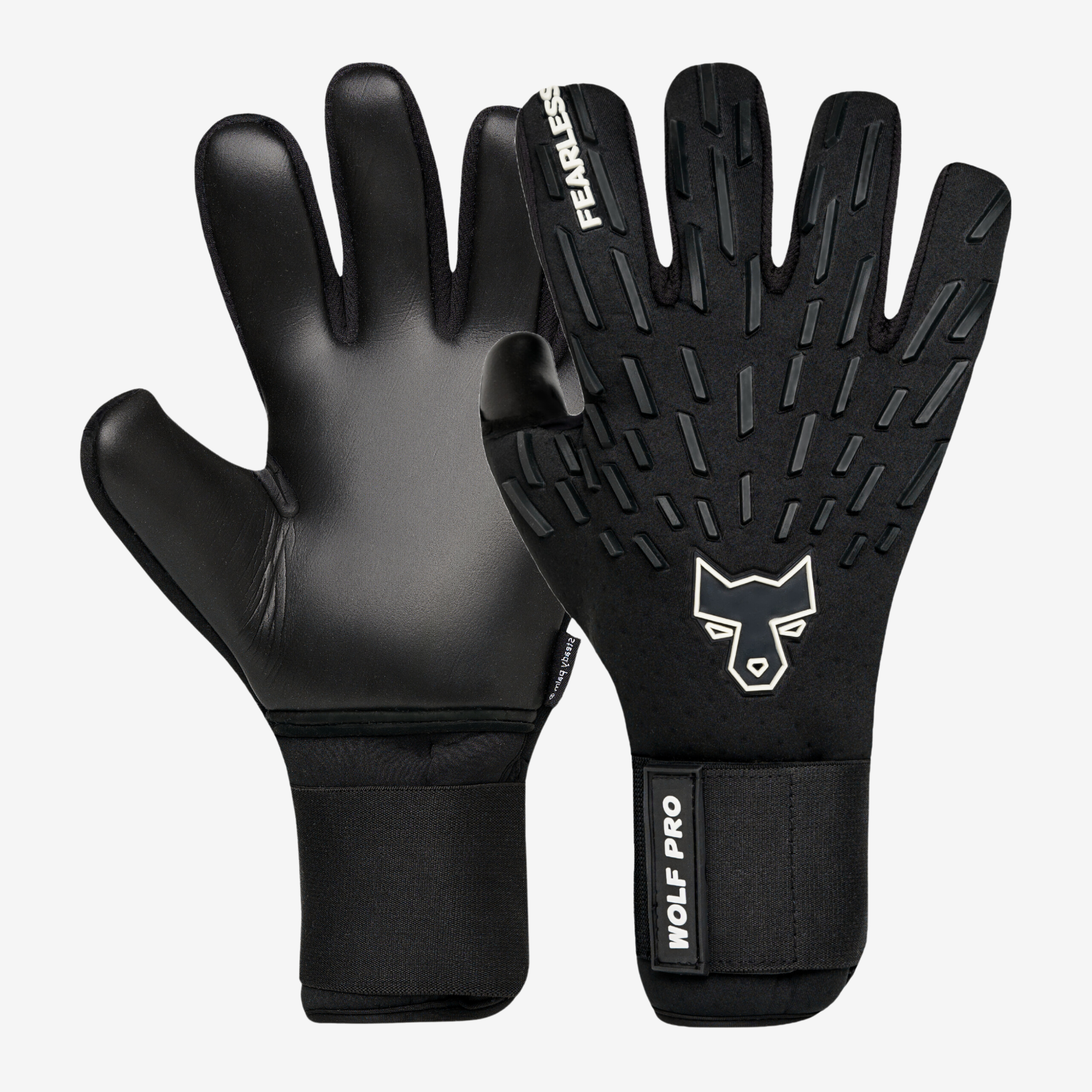 Wolf Pro Onyx Schwarz Torwarthandschuhe